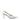 Pale blue leather slingback pointed toe pumps with mesh detailing and adjustable buckle fastening