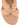 Women's tan almond leather flat slide for summer